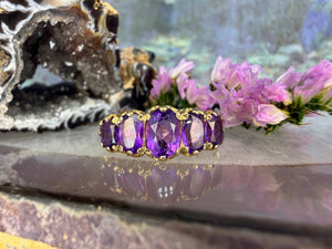 9 karaat amethist ring 9 karaat amethist ring