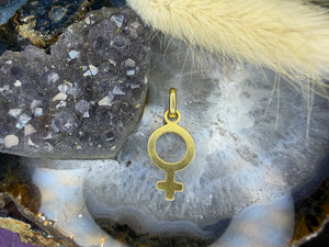 18 karaat gouden Venus hanger 18 karaat gouden Venus hanger