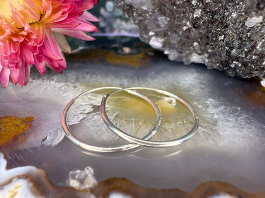 Zilveren hoops 20 millimeter