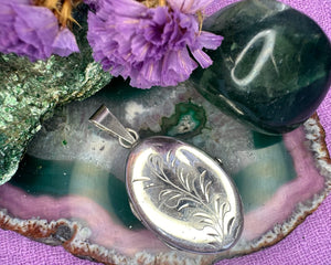 Zilveren medaillon locket Zilveren medaillon locket