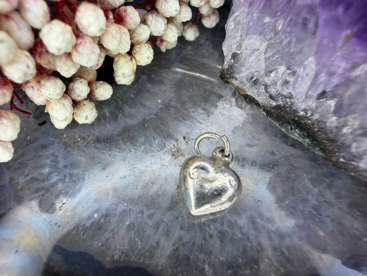 Zilveren hart bede