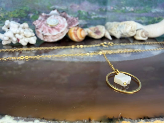 18 karaat gouden klaver ketting