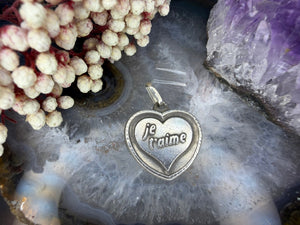 Zilveren je t’aime hangertje Zilveren je t’aime hangertje