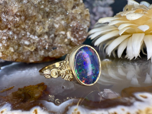 9 karaat opaal ring
