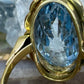14 karaat gouden topaas ring