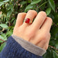 14 karaat gouden carneool ring