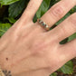 14 karaat gouden ring met groene spinel