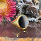 14 karaat gouden onyx zegelring
