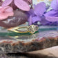 14 karaat gouden diamant ring