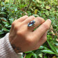 14 karaat gouden spinel ring