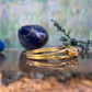 18 karaat gouden saffier en diamant ring
