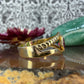 14 karaat gouden ring met steentjes