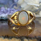 14 karaat gouden opaal ring