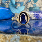 18 karaat gouden ring met saffier