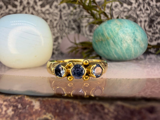14 karaat gouden spinel ring