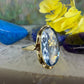 14 karaat gouden spinel ring