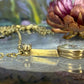 14 karaat gouden ketting met diamant hanger