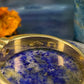 18 karaat gouden pinkring met saffier