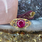 14 karaat gouden robijn ring