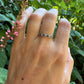 14 karaat gouden saffier en diamant ring