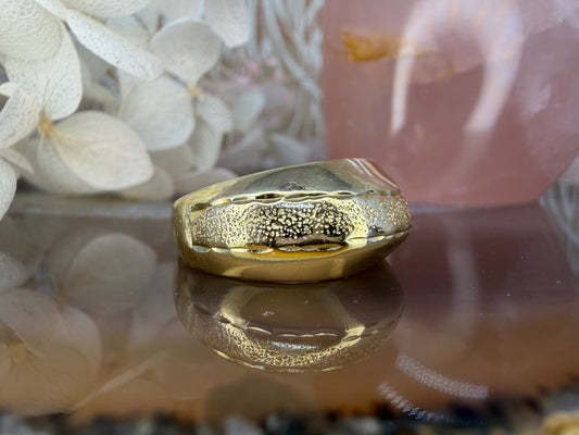 14 karaat gouden dome ring