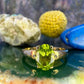 9 karaat gouden ring met peridot