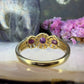 9 karaat robijn en diamant ring