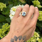 9 karaat spinel ring
