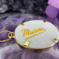 18 karaat gouden porselein hanger