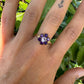 9 karaat ring met amethisten