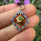 14 karaat gouden spinning cube hanger