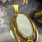 14 karaat gouden opaal hanger