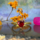 14 karaat gouden hart ring