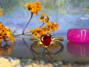 14 karaat gouden hart ring