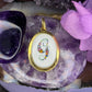 18 karaat gouden porselein hanger