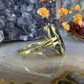 14 karaat gouden korund ring