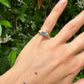 18 karaat gouden ring met topaas en spinel