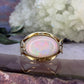 14 karaat gouden opaal ring
