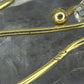 14 karaat gouden kristal oorbellen