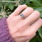9 karaat ring met zwarte opaal