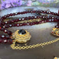 14 karaat gouden granaat armband