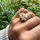 14 karaat gouden parel ring