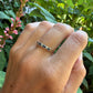 14 karaat gouden saffier en diamant ring