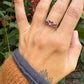 9 karaat ring met roze toermalijn