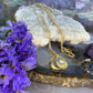 8 karaat ketting met diamant hanger