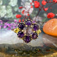 9 karaat ring met amethisten