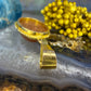 14 karaat gouden goudsteen hanger