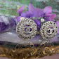 Vintage oorbellen met Chanel logo