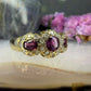 9 karaat robijn en diamant ring