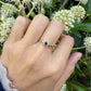 14 karaat gouden saffier en diamant ring
